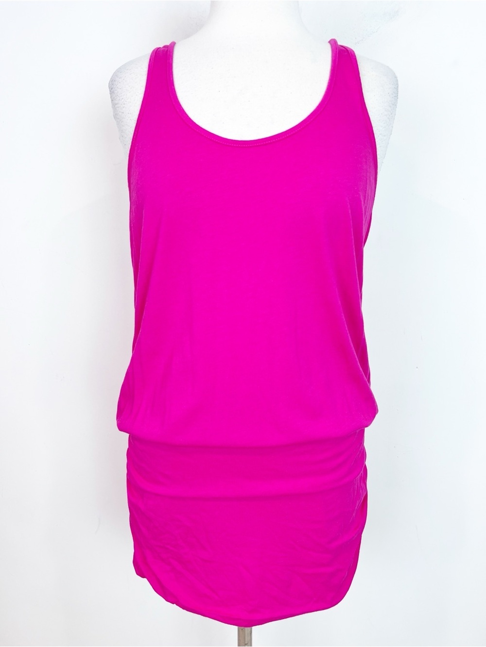 MICHAEL STARS PINK SLEEVELESS RACER BACK MINI DRESS WOMENS SZ LARGE